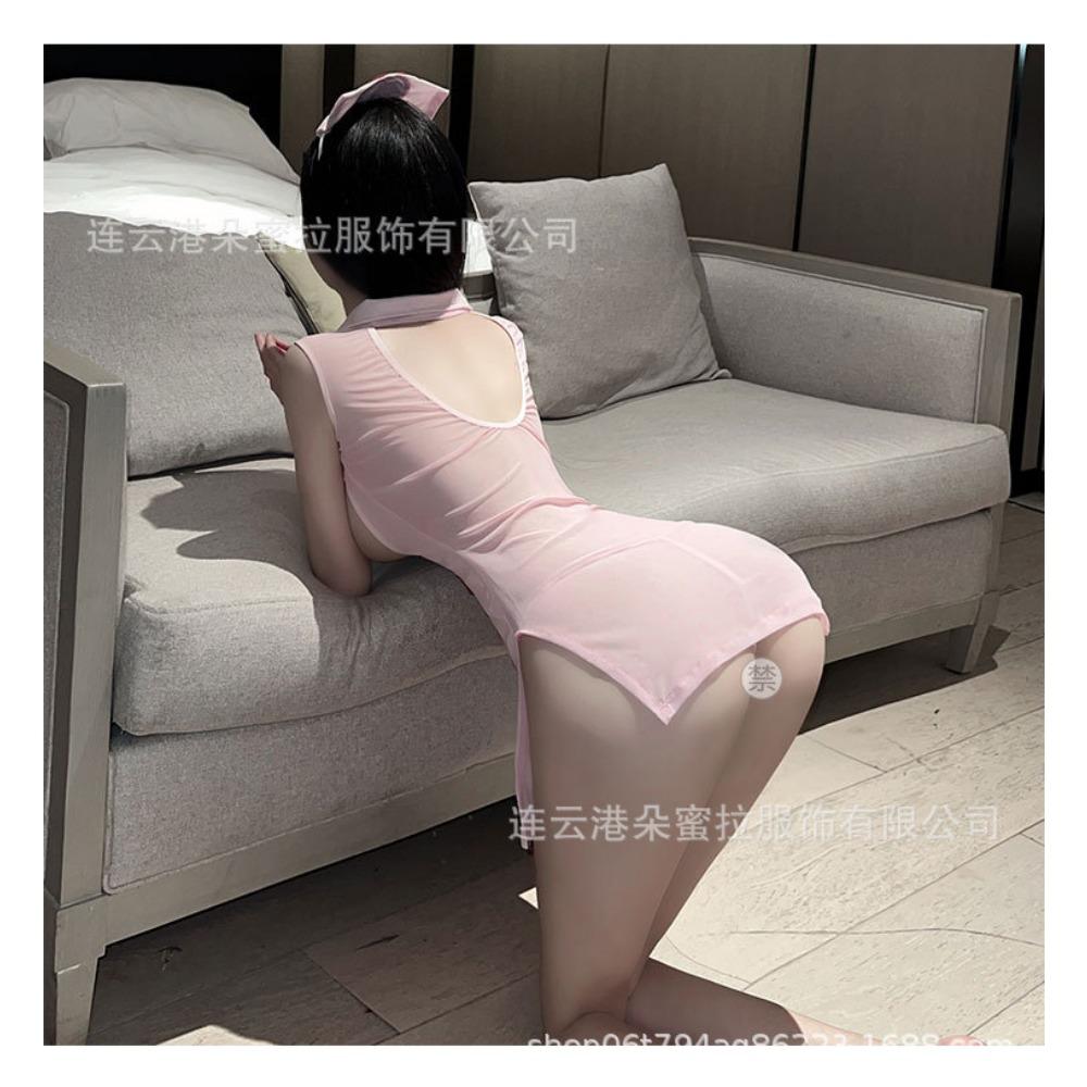 Sexy Underwear Sexy Hollow Hot Nurse Uniform Women's Perspective Uniform Seduction Cosplay