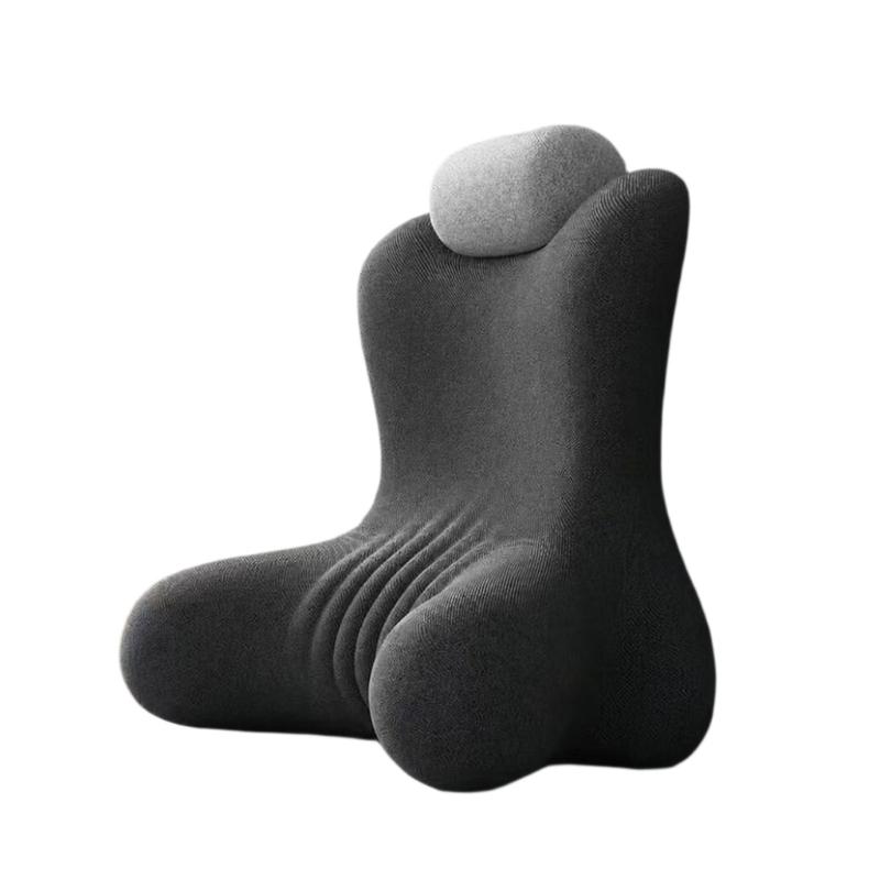 Reading Pillow for Sitting Rest, Supportive Backrest with Side , Detachable Headrest and Side Pockets Use