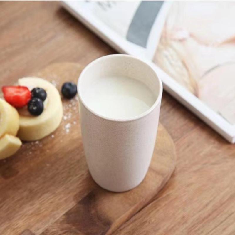 12Pcs Wheat Straw Cup Plastic Mouthwash Water Cup Brushing Cup Potable Drinking Travel Cup For Kids Adults