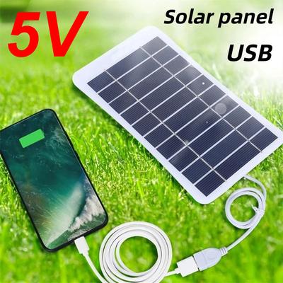 Pannello Solare 5V 2W Ricarica USB Portatile Flessibile Kit Leggero Mini Sistema Per Telefoni Auto Campeggio Escursionismo Power Bank IP65