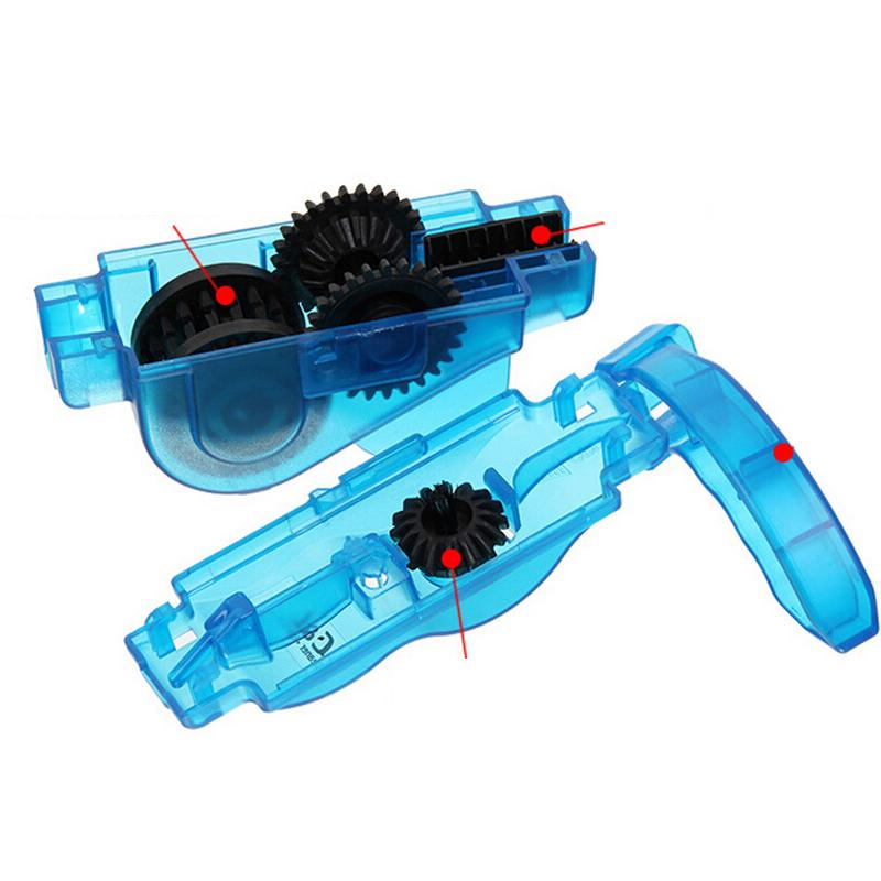 Bicycle Accessories Universal Bike Chain Cleaner Scrubber Tool with Rotating Brushes