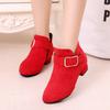 Girls' short boots, autumn and winter fashion, Korean version, high heels, princess boots, medium size, children's and girls' cotton shoes
