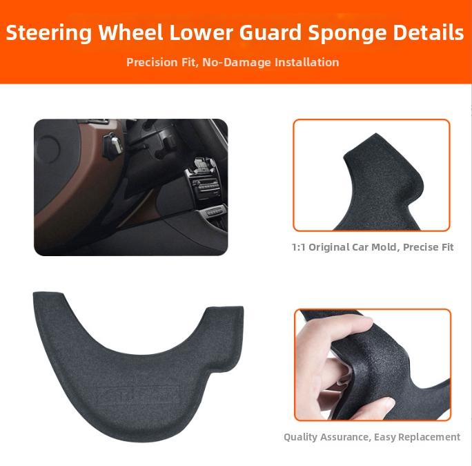 1PCS Car Front Dashboard Steering Wheel Lower Cover For BMW For X1 For E84 2009-2015 Interior Decoration China Mainland