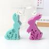 Embossed Flower Rabbit Silicone Mold DIY Wax Candle Molds Aromatherapy Casting Mould Handmade Animal Theme Ornament