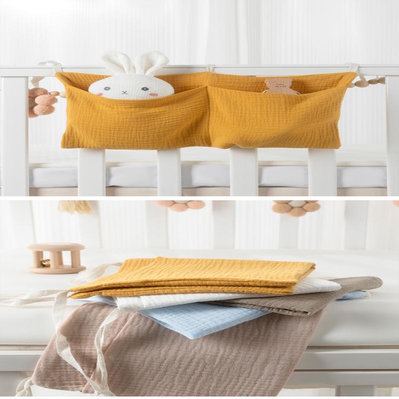 Bedside Baby Diaper Bag Multifunctional Crib Storage Bag Bed Baby Item Organizer Bedding Accessories