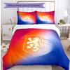 Netherlands Football Printed Bedding 3 Piece Set Cozy Breathable Bed Cover Set as Housewarming Holiday Gift