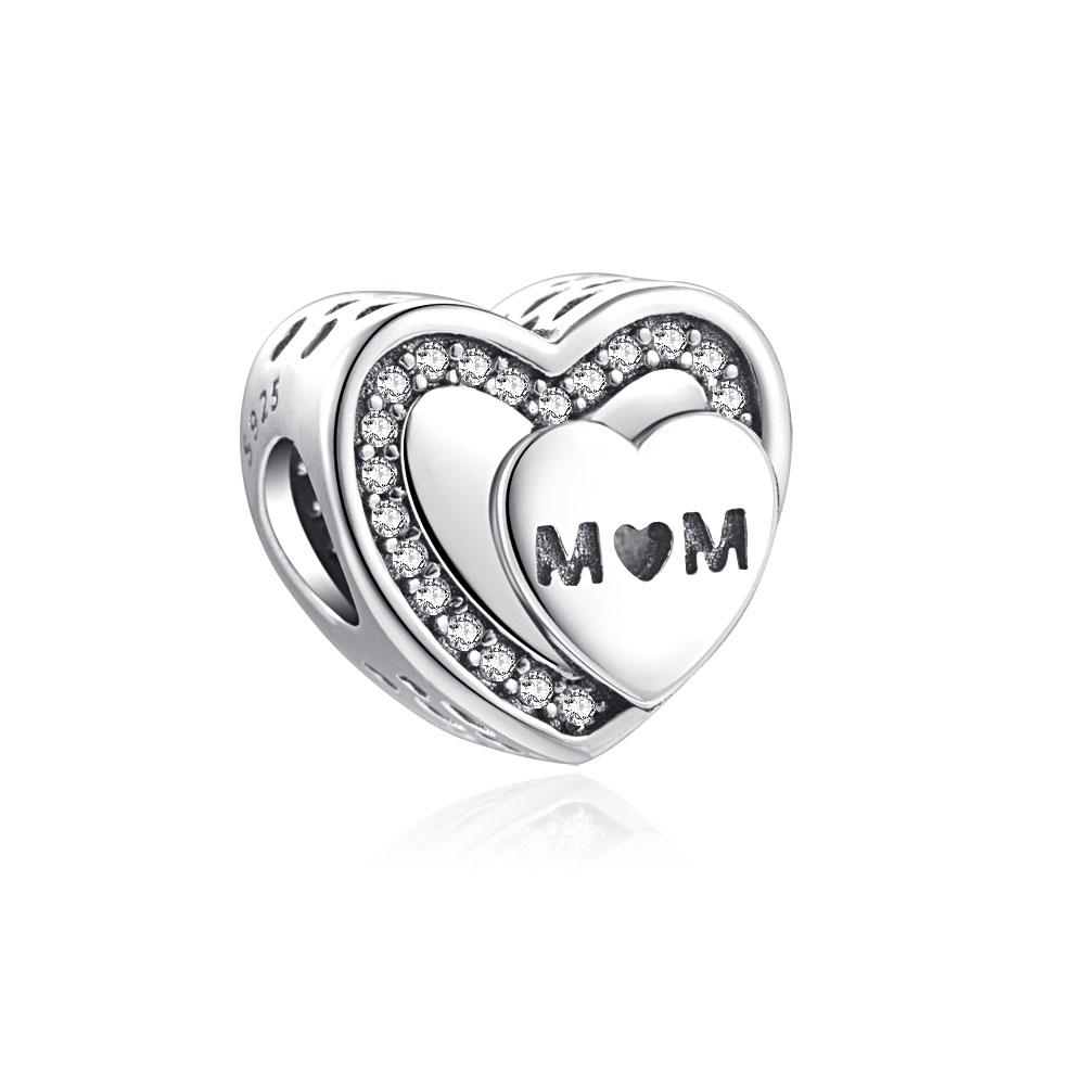 New Mother'S Day Crown Charm Fit Original Bracelet Shining Bead Diy Women Jewelry Giftcopper Trinket Jewelry Party Gift
