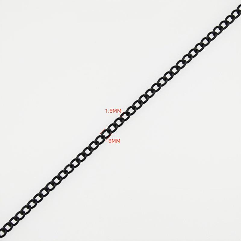 E-commerce Electrophoretic Black Chandelier Chain for DIY Decorative Lighting Fixtures.