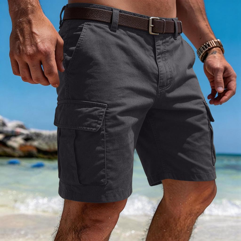 Pantaloni Casual da Lavoro da Uomo con Tasche Multiple, Pantaloni Sportivi da Lavoro Estivi, Pantaloni a Vita Bassa, Pantaloni a Cinque Tasche