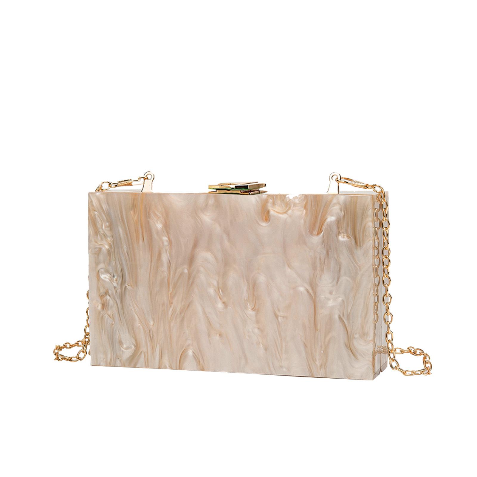 

Women Square Acrylic Marbling Hard Box Bag 2025 New Evening Bag For Bridal Wedding Party Clutch Mini Female Purse And Handbags