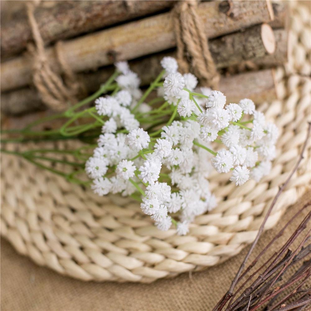 Home Decoration Accessories Fashion Flower Gypsophila Artificial Flowers Artificial Floral Silk Fake Pom Flower Creative Supply
