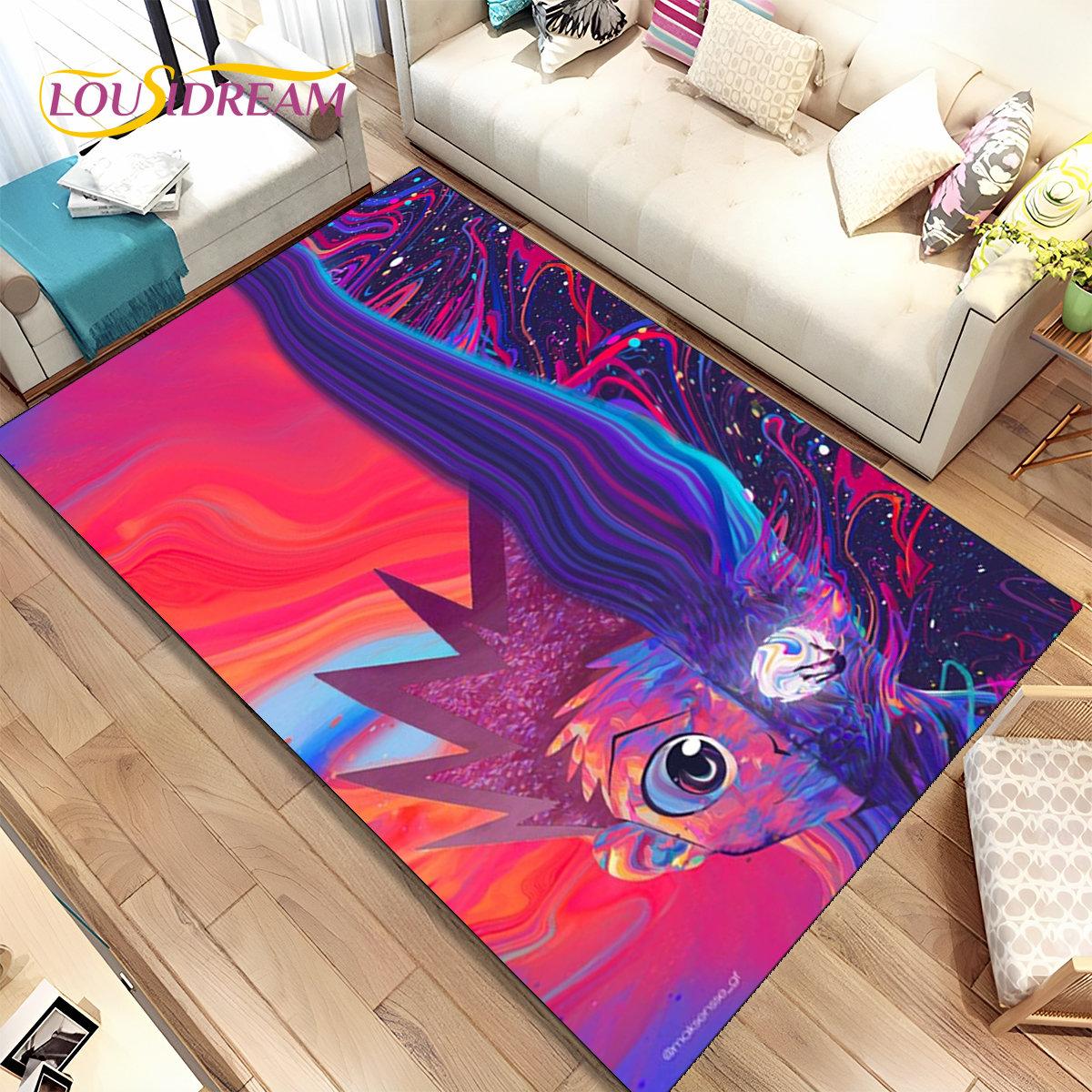 

Аниме Hunter×Hunter HxH Коврик с рисунком из мультфильма, Коврик для гостиной, спальни, дивана, коврик для украшения, детские игры, нескользящий напольный коврик 40x60cm(15x23in)