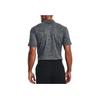Under Armour Solid Color Golf Polo Shirt Men Tops Gray 1377374-012