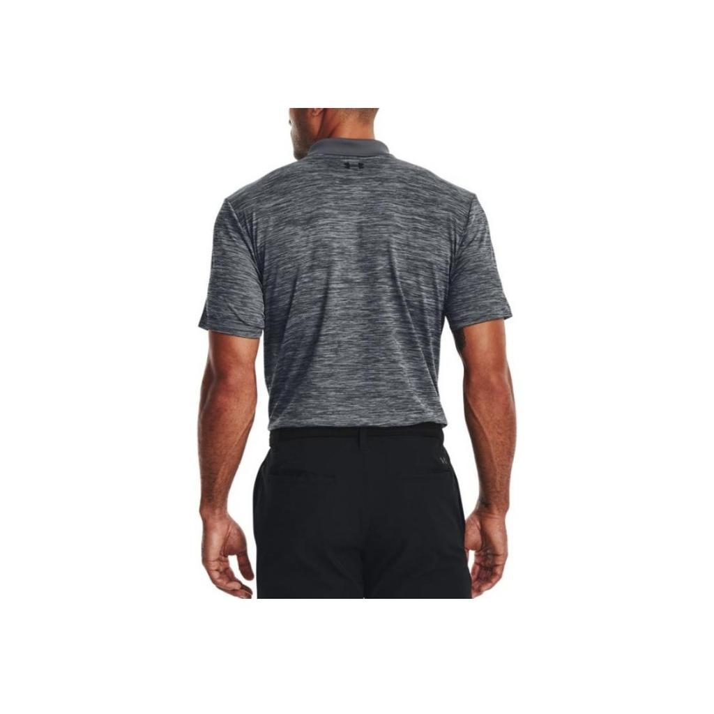 Under Armour Solid Color Golf Polo Shirt Men Tops Gray 1377374-012