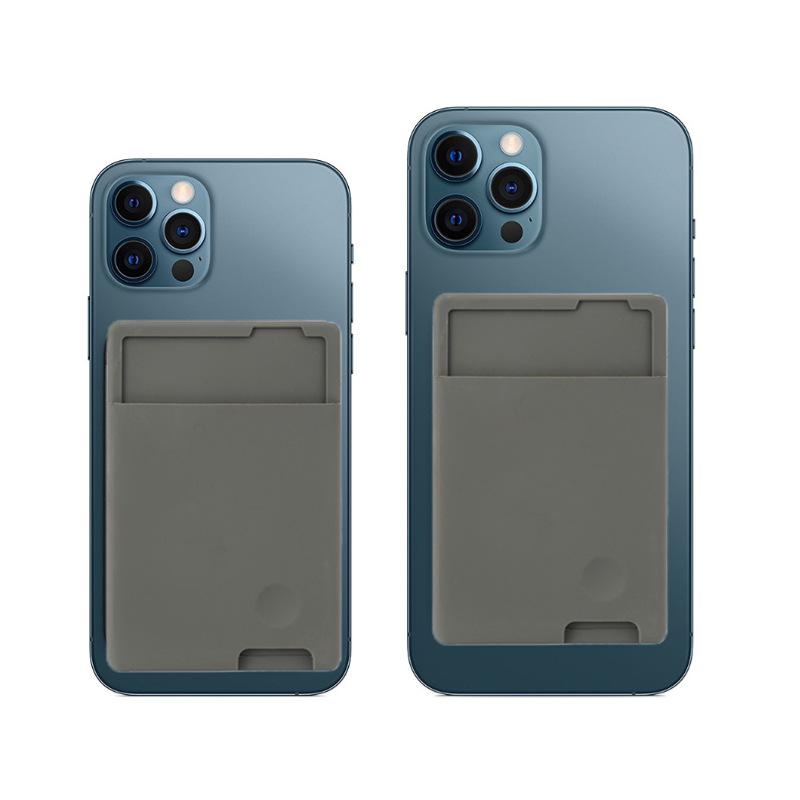 Silicone Card Holder for Phone - Adhesive, Portable, and Clip-On