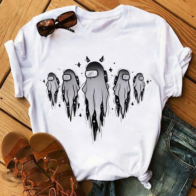 Tricou Satan Demon Moarte înfricoșător Tricou cu imprimeu cu demoni pentru femei Tricou cu desene animate Grim Reaper Baphomet