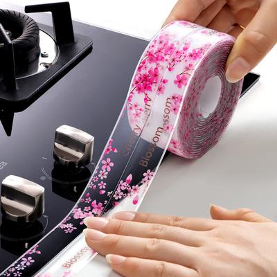 1 Rulo Şeffaf Macun Şeridi, 320x3,8 cm, Dekoratif Kendinden Yapışkanlı Macun Bandı Macun Sızdırmazlık Malzemesi