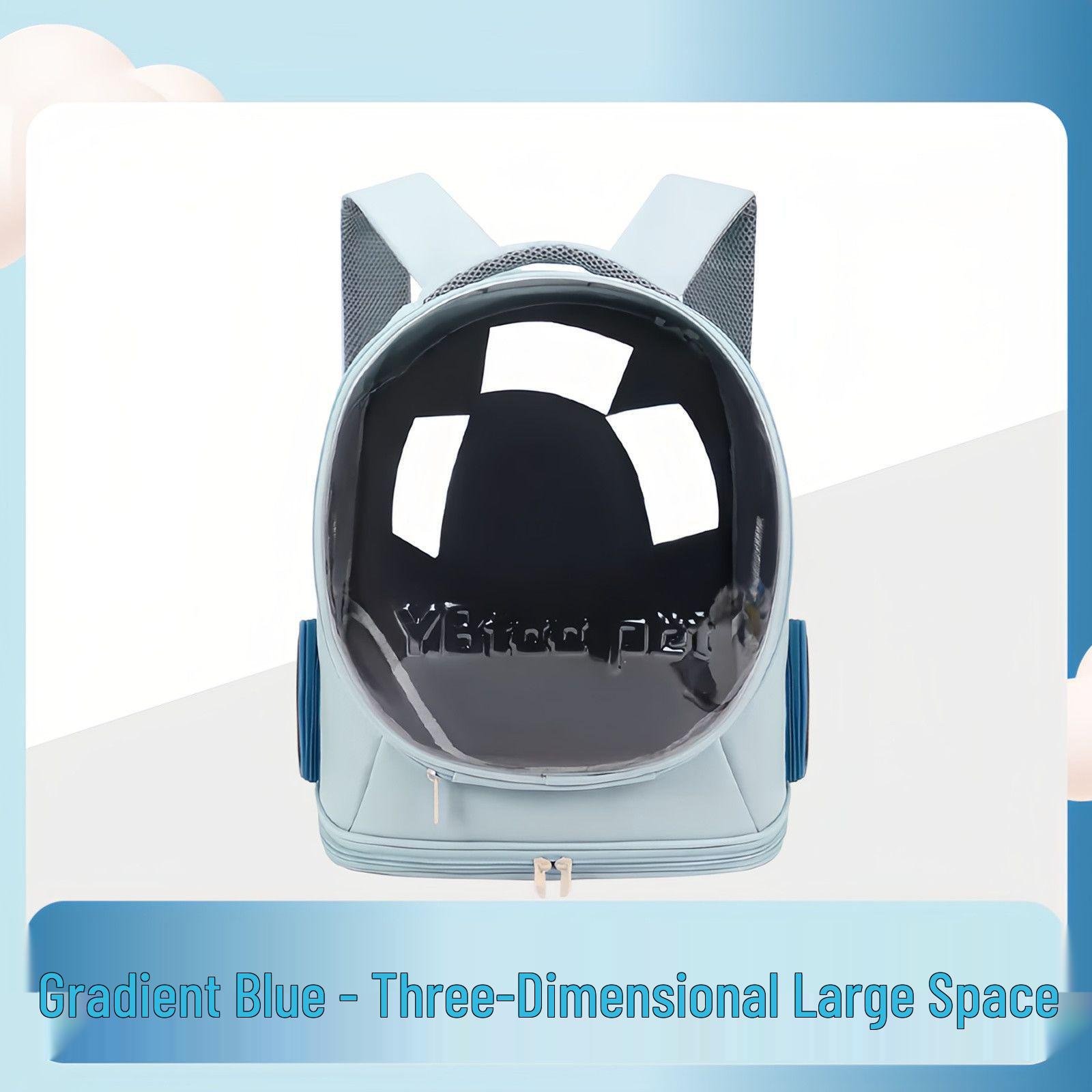 Large Transparent 3D Pet Carrier Backpack with Breathable Window