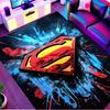 Batman Print Rug, Washable Floor Carpet, For Entryway Dorm Laundry Room Office Study, Home Decor Birthday Christmas Gift