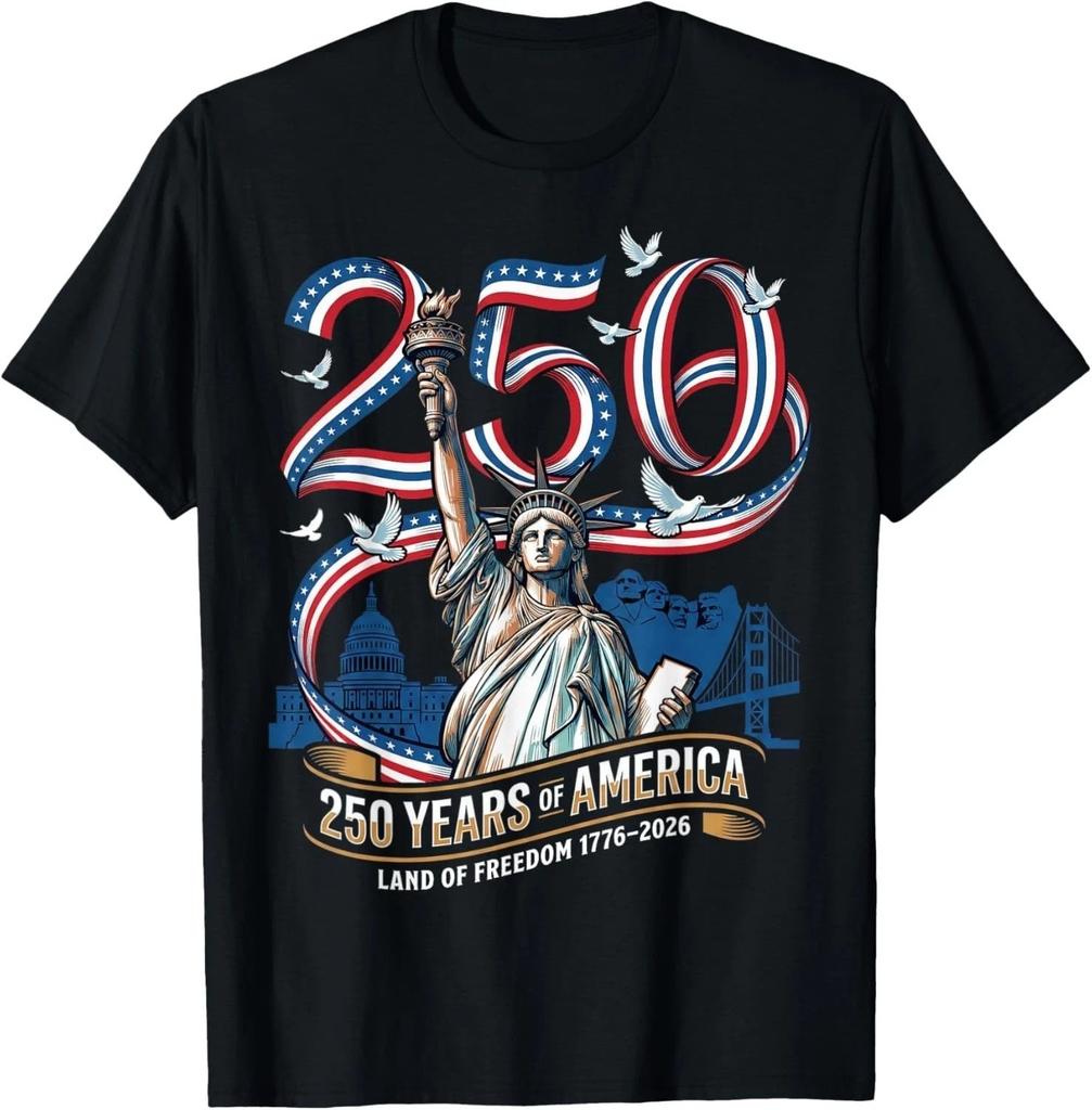 250 Years America Anniversary 1776 2026 Statue of Liberty unisex T-Shirt