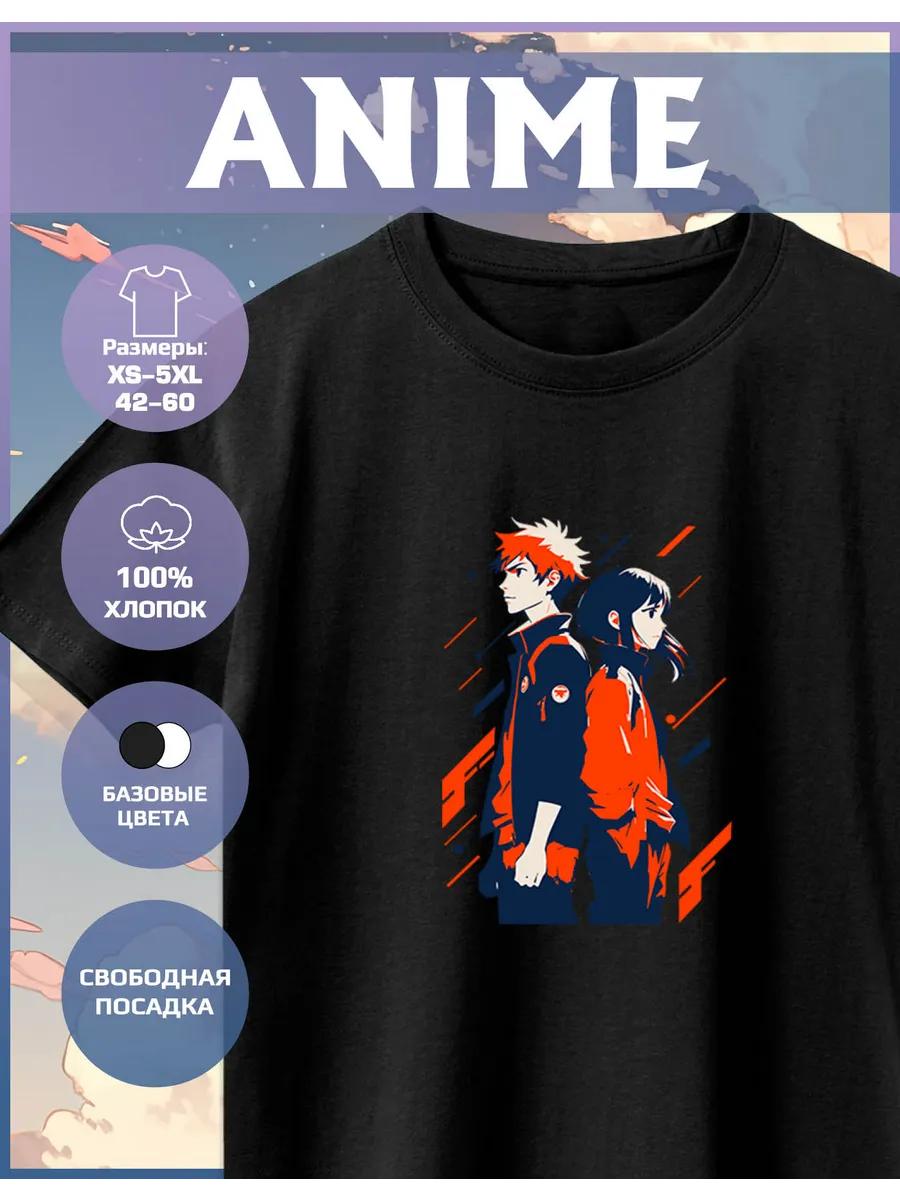 Anime Print T-shirt S