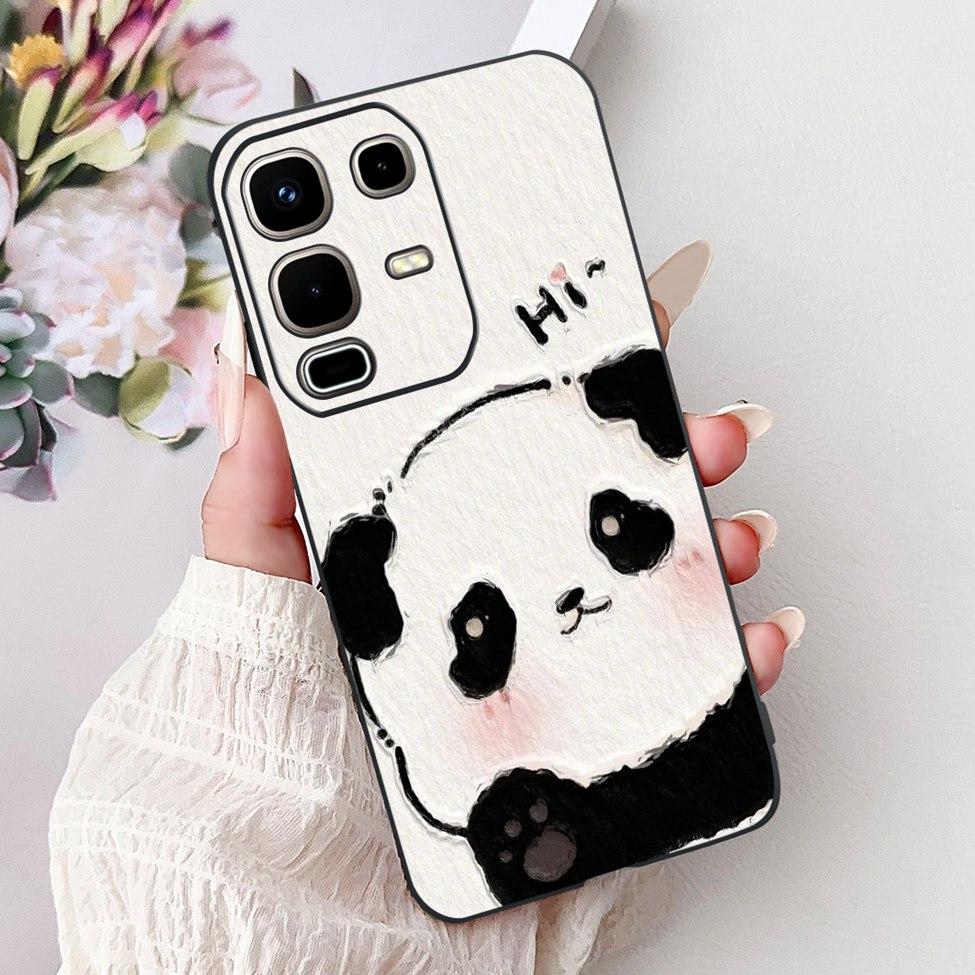 Per Infinix Note 50s X6870 Cover Posteriore Per Infinix Note 50s 5G Custodia Silicone Moda Lusso Fiori Gatto Carino Dipinto Divertente Paraurti