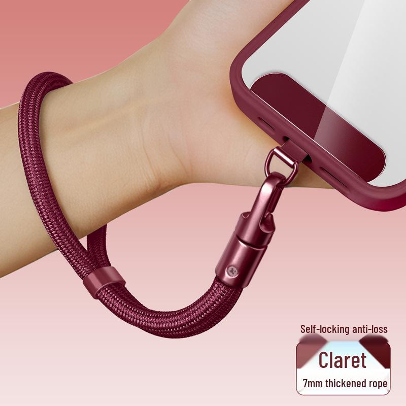 Adjustable Length Anti-Theft Mobile Lanyard with Stainless Steel Clip