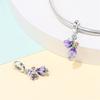 copper Butterfly Tulip Iris Flower Charm Bead Charms Bead Charms Compatible With Pandach Authentic Bracelets Fine Do It Yourself Valentine Jewellery G