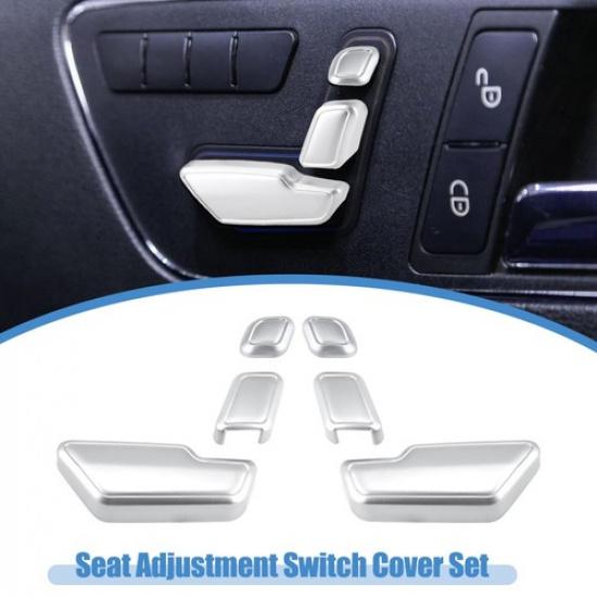 6 in 1 Door Seat Adjust Button Switch Cover Set for Mercedes Benz