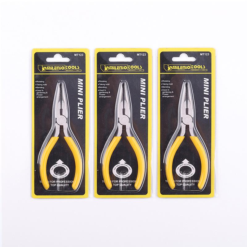 4,5-Zoll Gelbe Spitzzange für Handgemachten DIY-Schmuck und Kleine Zierprojekte.