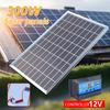 300W Solar Panel Kit Complete 12-18V Polycrystalline Power Portable Outdoor Rechargeable Solar Cell Solar Generator for Home