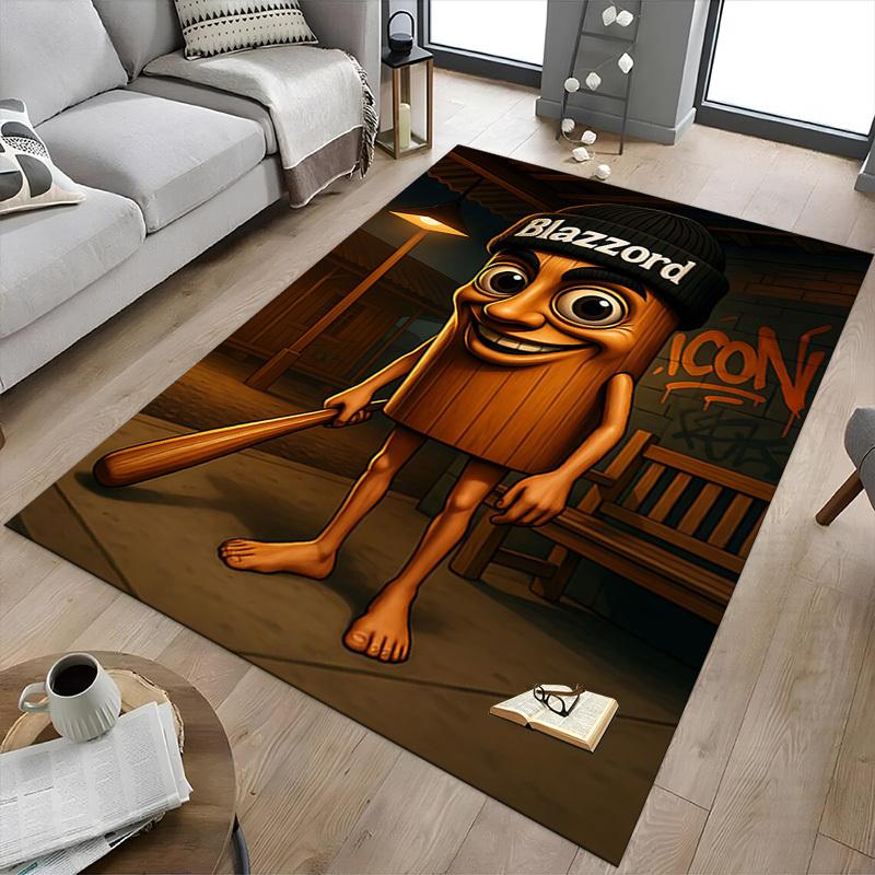 1PC Blazzord Icon Extra Large Non Slip Floor carpet, Office, family, bedroom, Studio Large Area Rug Indoor Rugs
