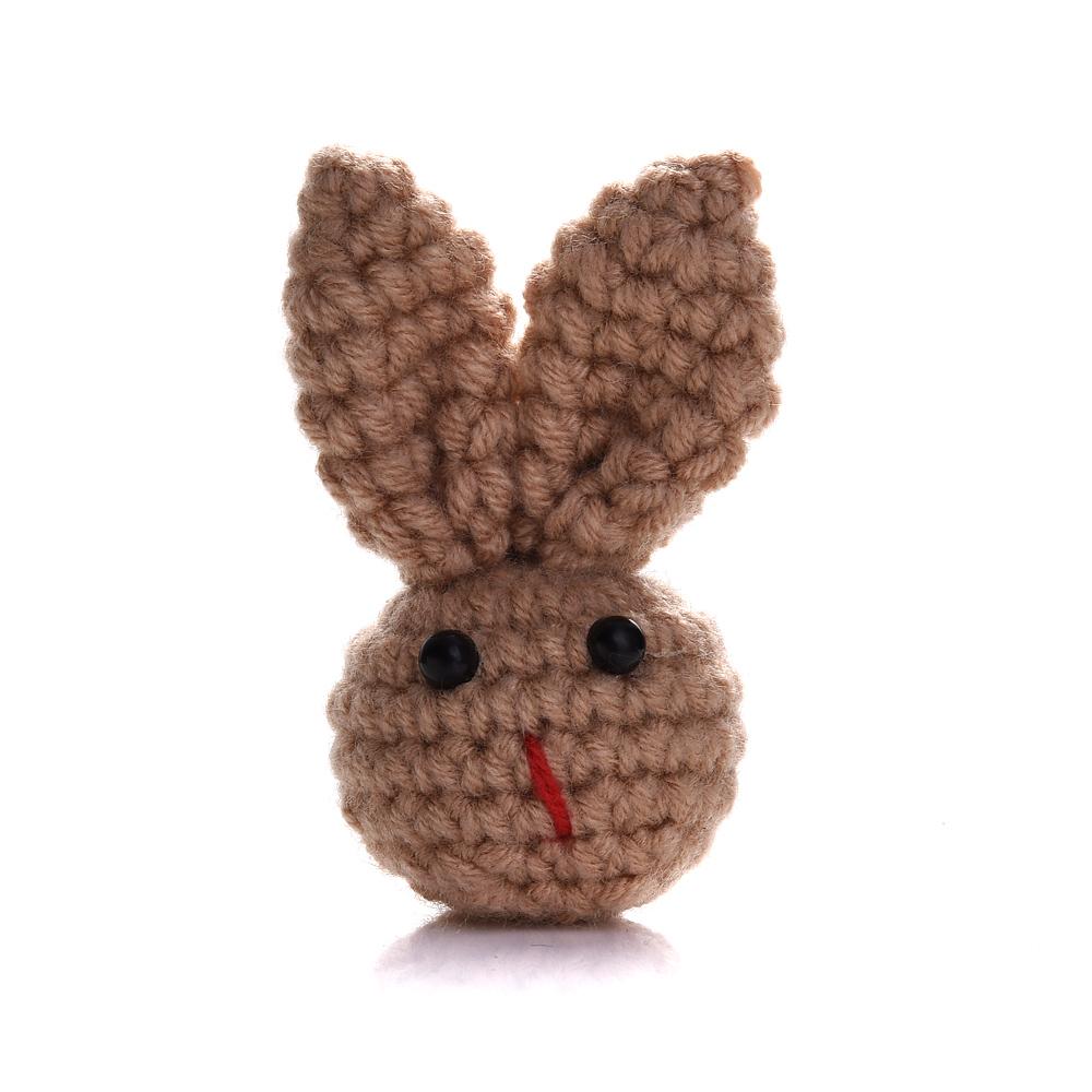 1Pc Handmade Crochet Animal Mixed Felt Ball DIY Charm Newborn Care Accessories Necklace Pacifier Chain Set Toy