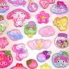 Cute Sanrio Kuromi My Melody 3D Relief Stickers Kawaii Girls Cartoon Crystal Sticker Handmade Diy Hand Account Decals Gifts
