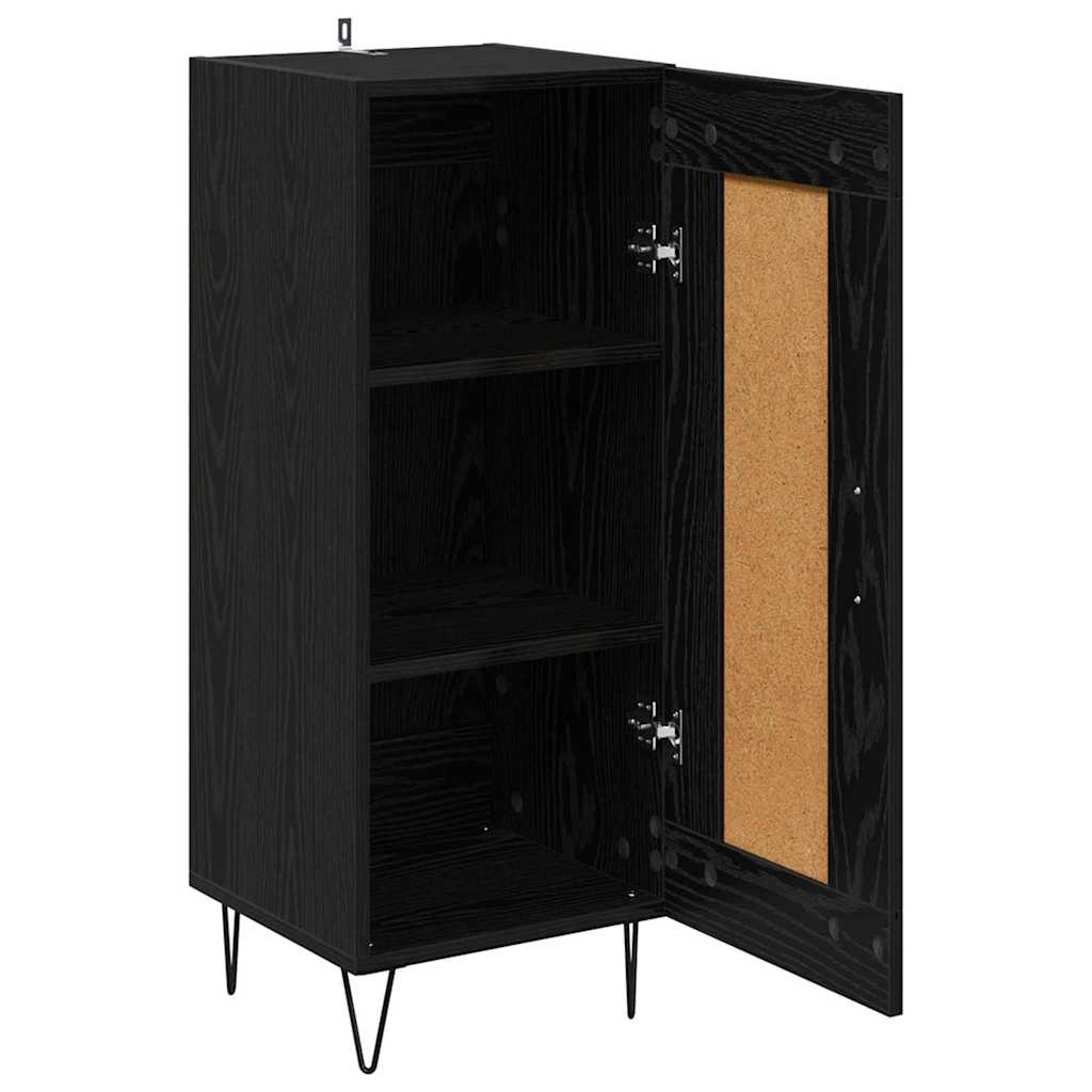 Sideboard in Black Oak Look 34.5 x 34 x 90 cm