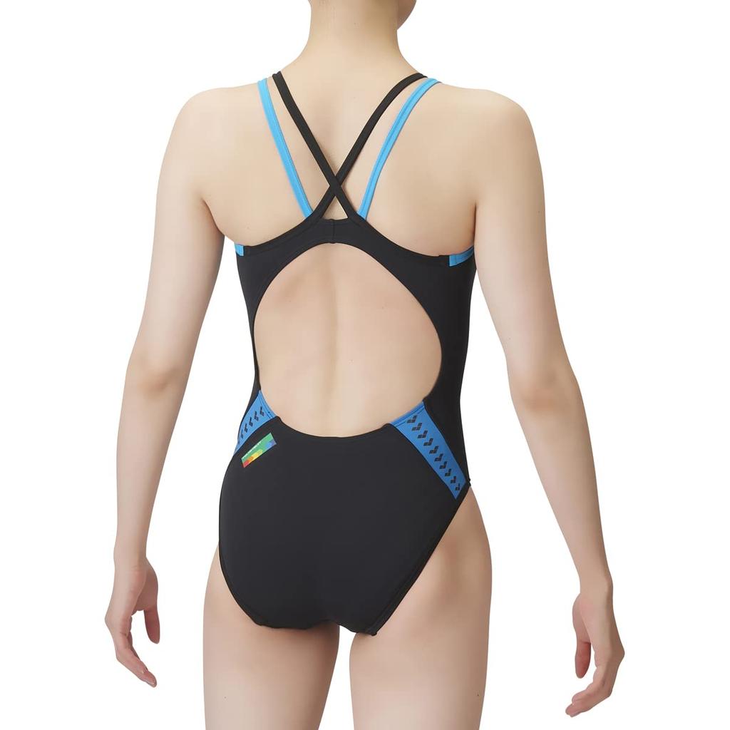Arena Rimic Training One Piece Black X Blue X Black X Turco B X Turco (Open Back) Women's (BKBU)
