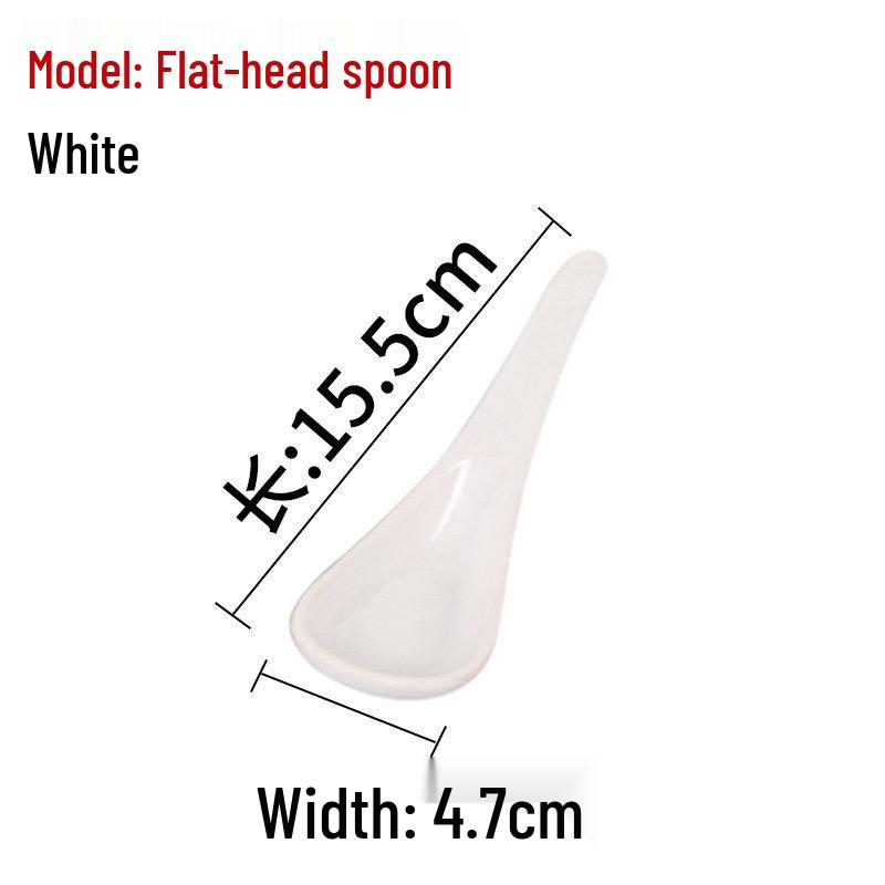 Xiangyuanmei Long Handle Colorful Melamine Soup Spoon - Imitation Porcelain for Hotel and Restaurant Use
