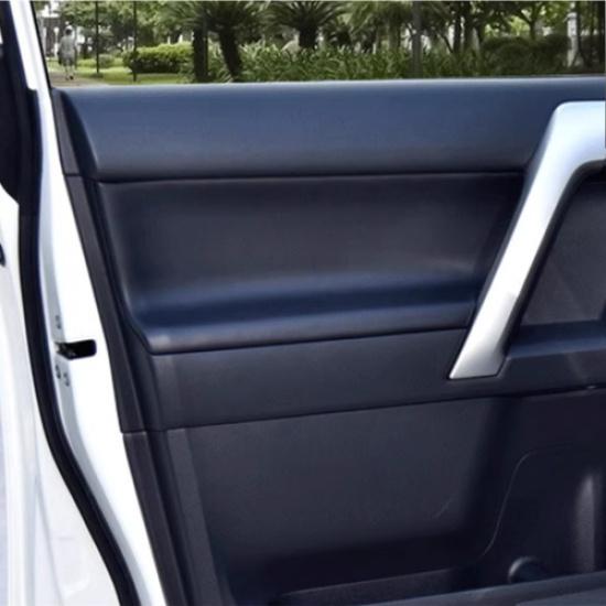 4pcs Microfiber Door Panel Armrest Leather Cover Trim For Toyota Prado 2010-2018