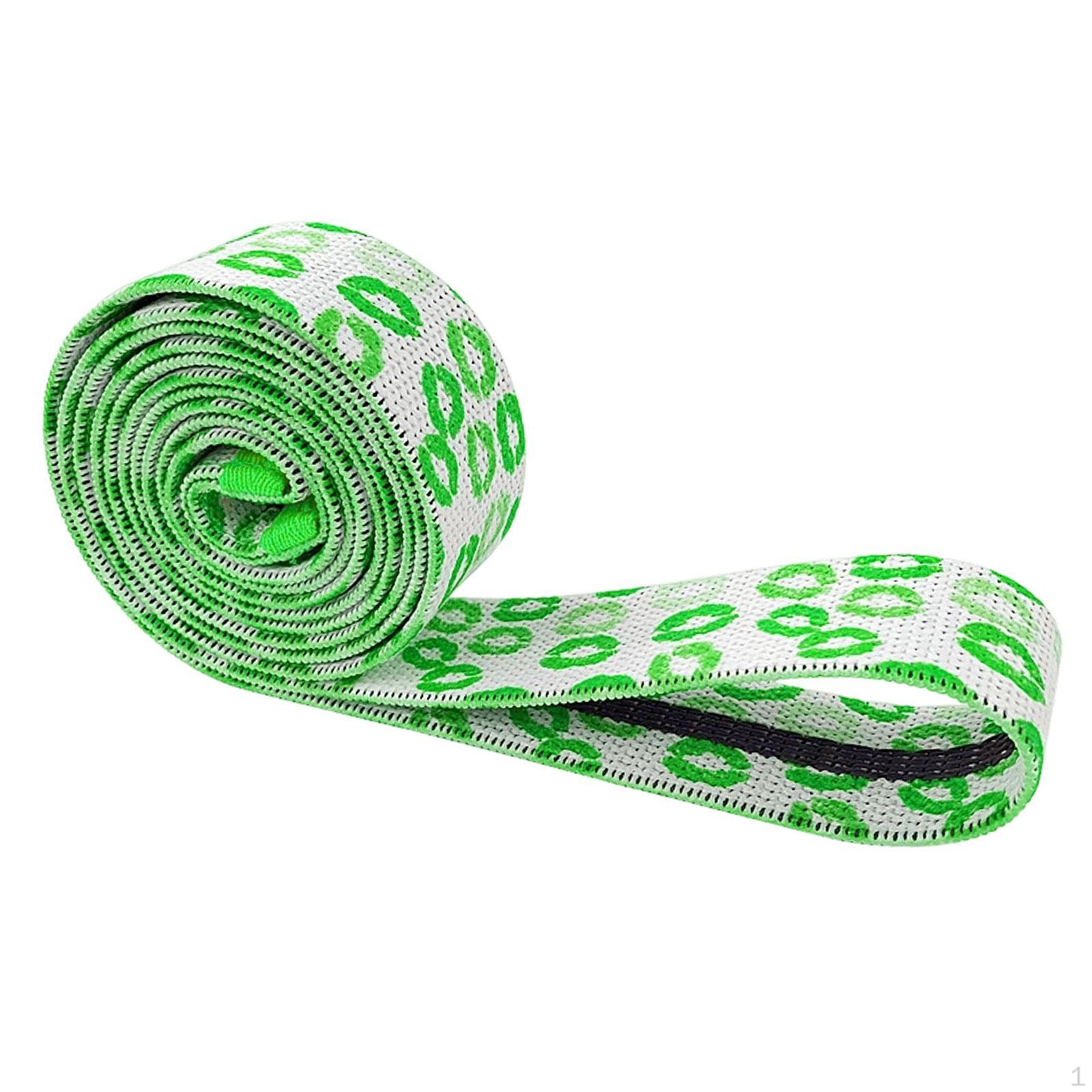 Elastic Band, Pilates Stretch Yoga Resistance Improves Flexibility, Polyester Material, зелёный