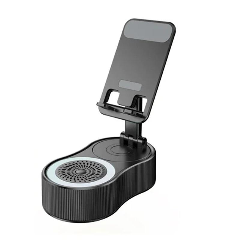 Light Phone Stand LED with Bluetooth Speaker Adjustable Tablet Holder Support Portable Wireless Loudspeaker