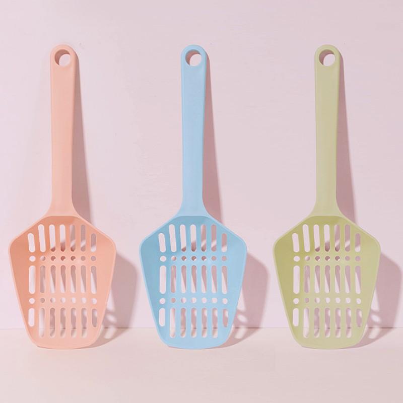 Cat Litter Scoop Long Handle Cat Litter Shovel Hangingable Sand Scoop for Cats Toilet Cleaning Big Hole Cats Shovel Pet Products