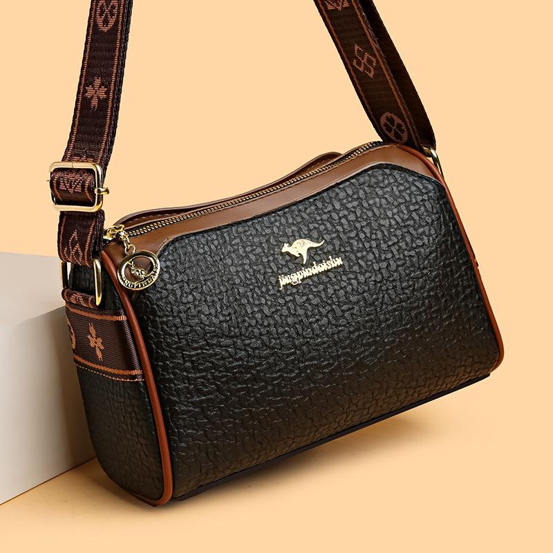 New women s soft leather women s bag large-capacity fashion versatile shoulder messenger bag