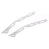 2Pcs Broken Opening Repair Stainless Steel Bracket For Third Generation Fit Jazz Gk5 Front Bumper Repair Metal Plate  Buckle