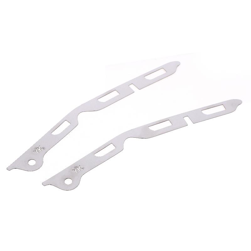 2Pcs Broken Opening Repair Stainless Steel Bracket For Third Generation Fit Jazz Gk5 Front Bumper Repair Metal Plate  Buckle