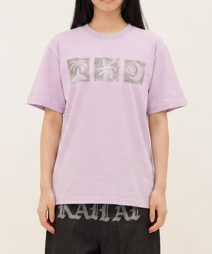 KAIFAI Summer Rhythm Short Sleeve T-Shirt (Baby Purple) K26Qb239