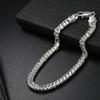 New   Copper 18K Gold charms 6MM Geometry Chain Bracelets for Women Men Fashion Wedding party Gifts Fine Jewelry