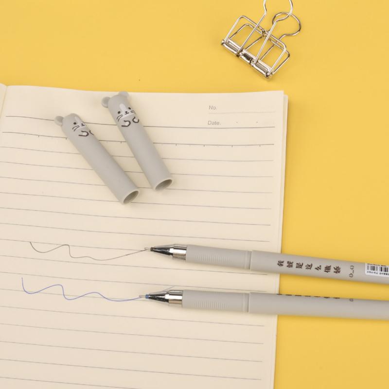Löschbarer Stift, Bären-Styling, kreativer Gelstift, volle Nadelröhre, 0,38 mm, niedlicher Cartoon, löschbarer Stift, löschbarer Stift für Studenten