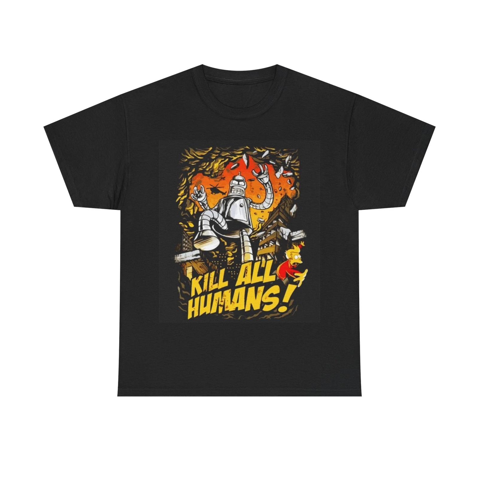 Men s and Women s T-shirts Bender Kill All Humans XS