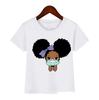 Summer Melanin Baby Girls Tshirt Cute Black Girl Magic Toddler Kids Top Tee Funny Lovely Childrens Polyester Fiber Clothing