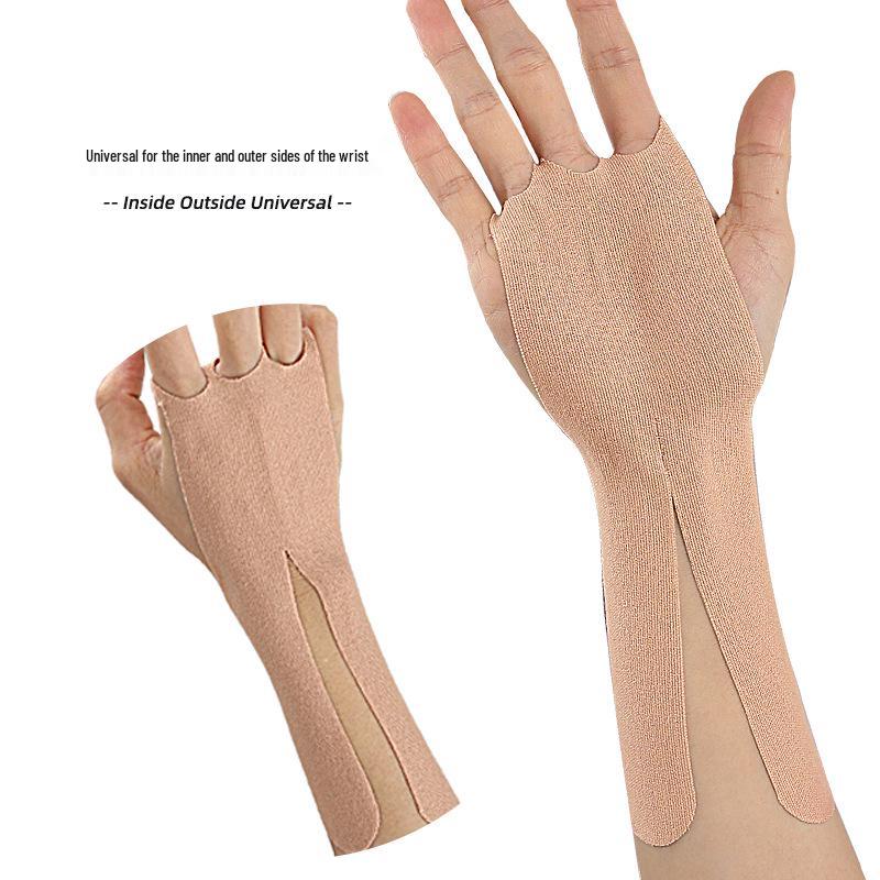 Unregelmäßig geformtes vorgeschnittenes Kinesio-Tape zur Handgelenkunterstützung
